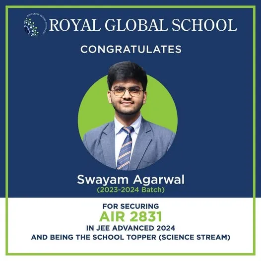 Swayam Agarwal Shines with AIR 2831 in JEE Advanced 2024