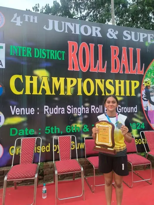 Sia Sonthalia Wins Silver at 4th U-17 Inter District Roll Ball Championship 2024