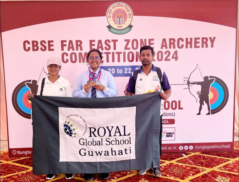 Royal Global School Shines at CBSE Far East Zone Archery Championship 2024