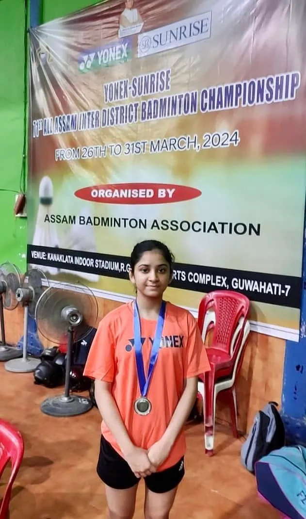 Shaanvi Agarwal Wins Silver at All Assam Badminton Championship