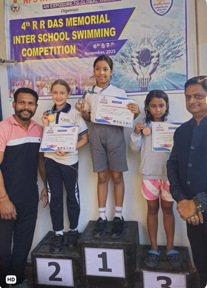 Royal Global School Swimmers Make a Splash with Stellar Victory