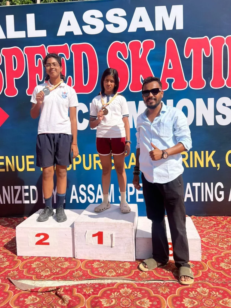 Double Gold Glory at All Assam Speed Skating Championship 2025